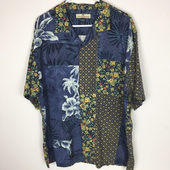 Tommy Bahama Other - Men’s Tommy Bahama 100% Silk Short Sleeve Shirt L